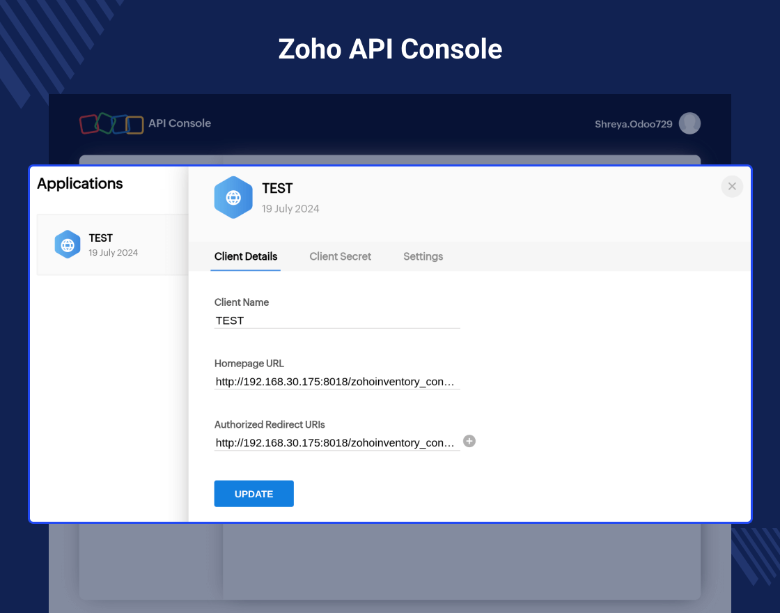 Odoo Zoho Inventory Connector