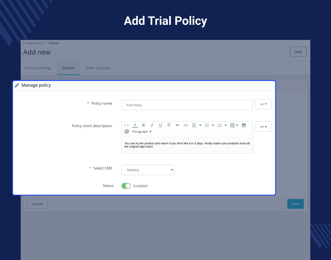 Prestashop Product Trial