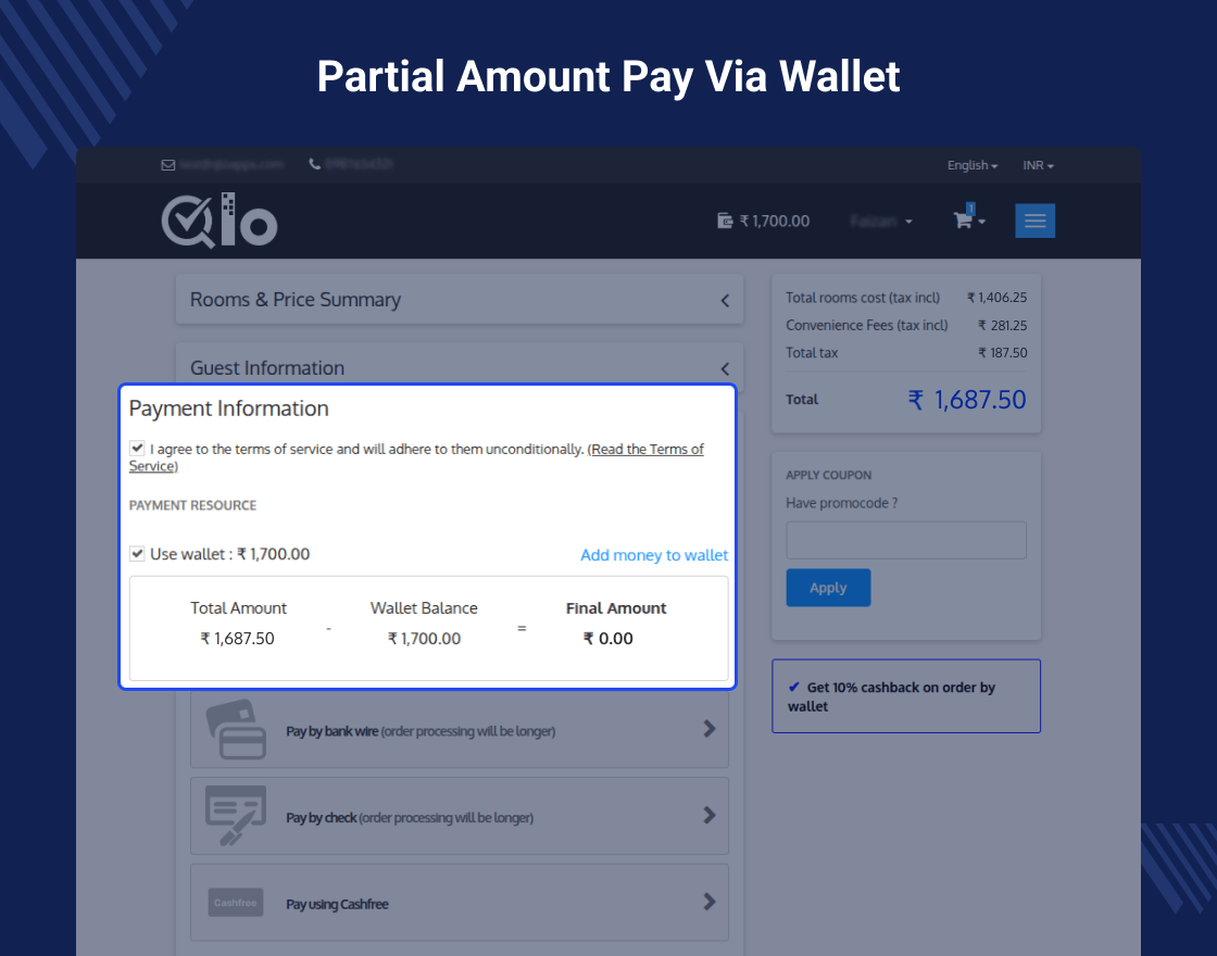 QloApps Customer Wallet