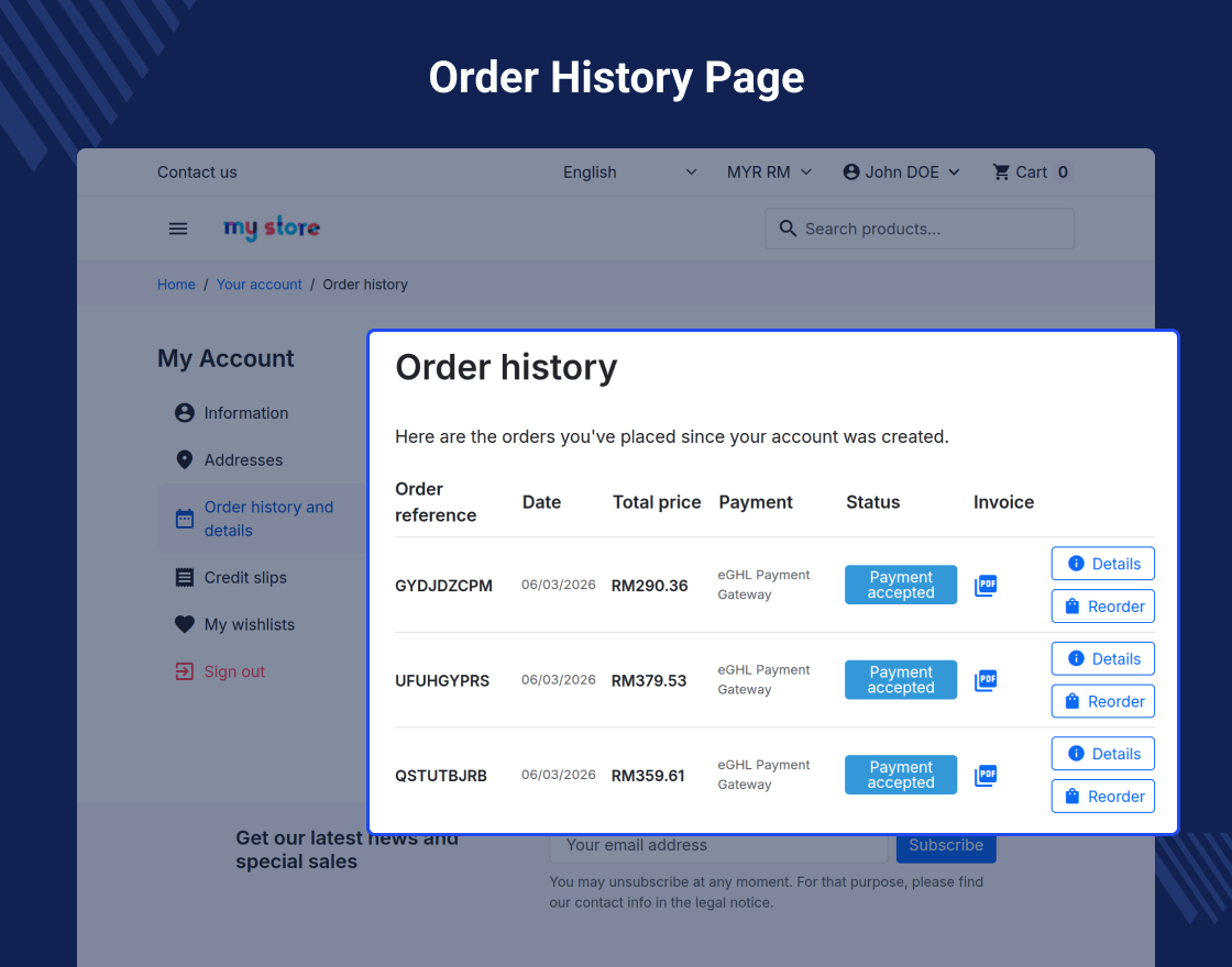 Prestashop eGHL Payment Gateway