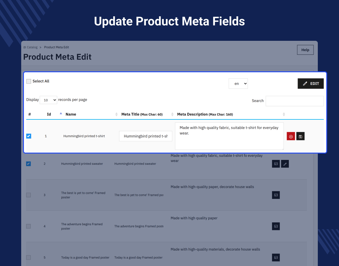 Prestashop Custom Product & Category Meta Details
