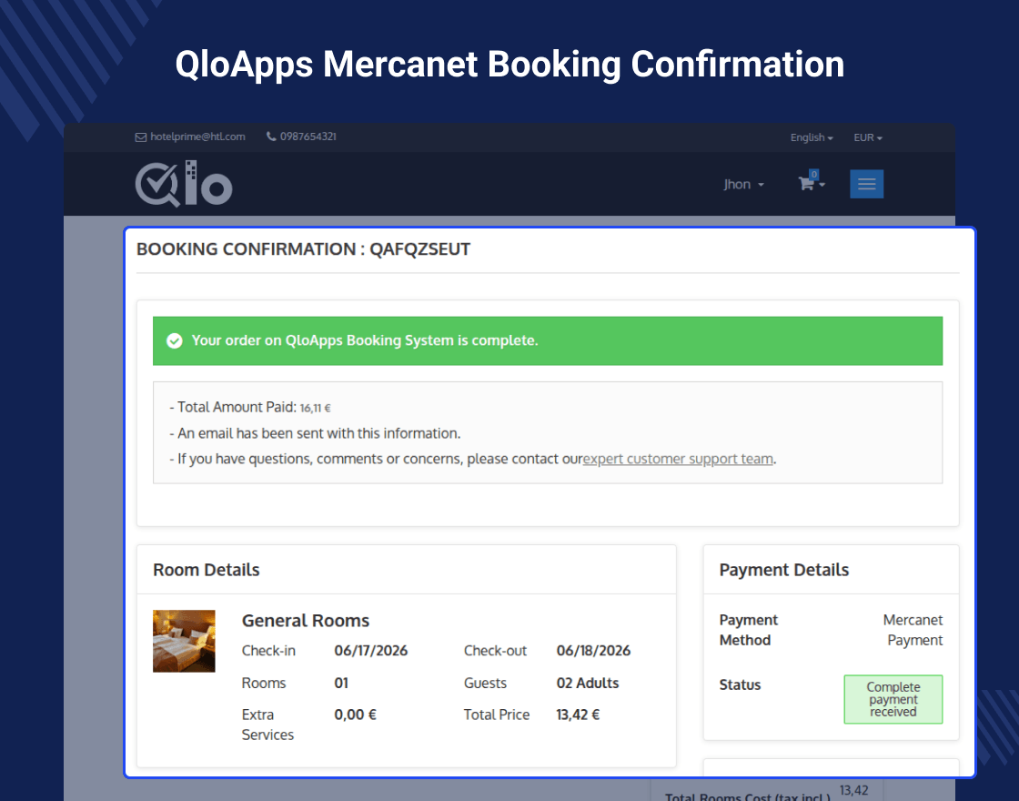 QloApps Mercanet Payment Gateway