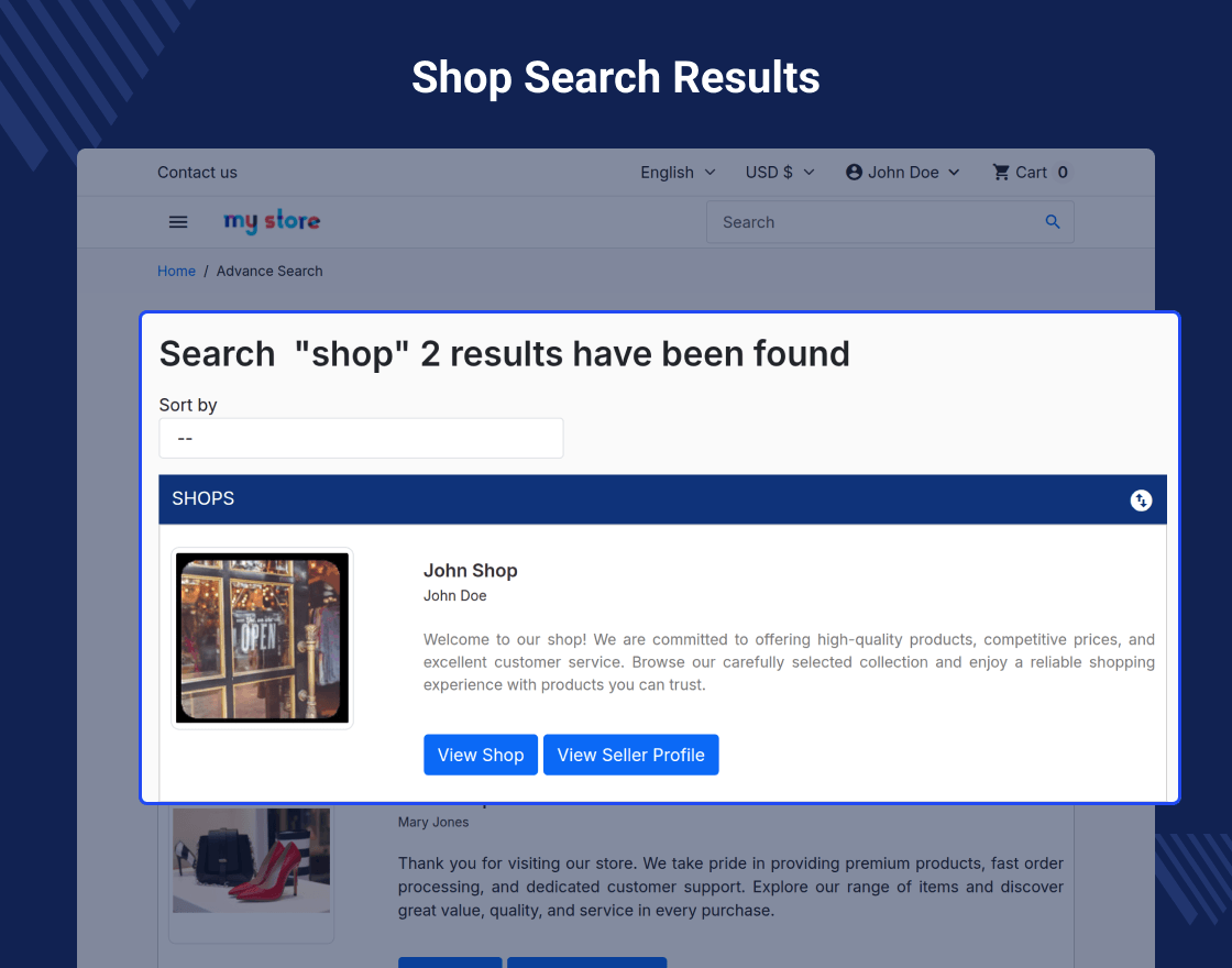 Prestashop Marketplace Advance Search Box