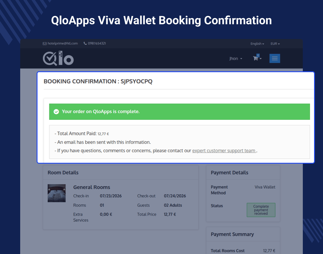 QloApps Viva Walet Payment Gateway