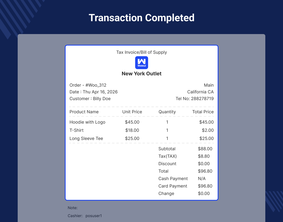 WooCommerce POS Square Reader SDK Mobile