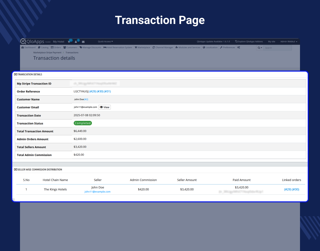 QloApps Marketplace Stripe Payment Gateway