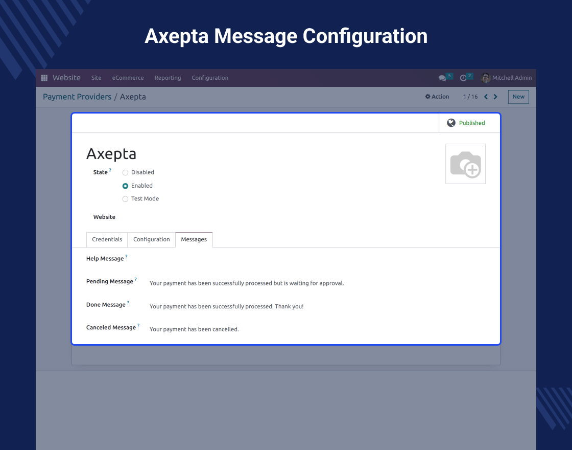 Odoo Website Axepta Payment Gateway