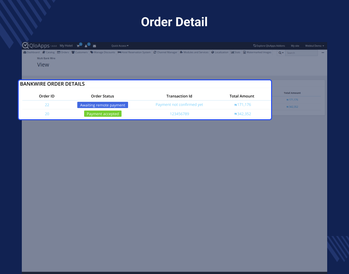 QloApps Multi Bank Wire
