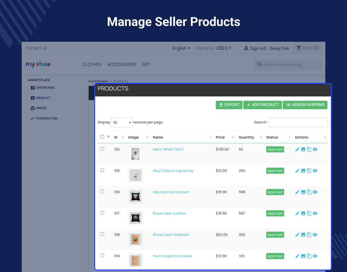 Prestashop Marketplace Seller Staff