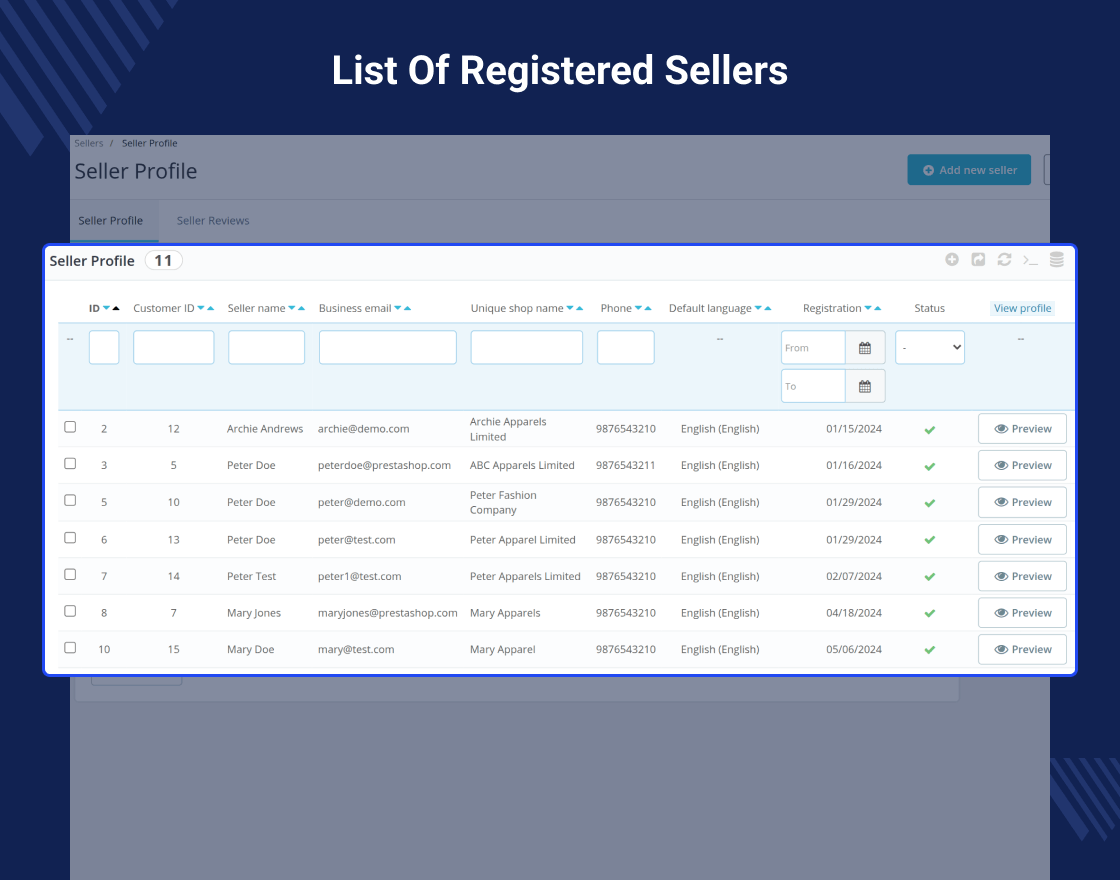 Prestashop Marketplace Directory Listing