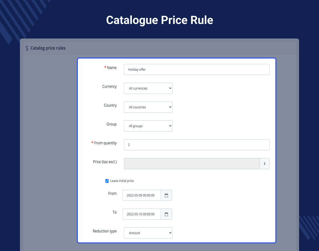 Prestashop Quantity Discount Block
