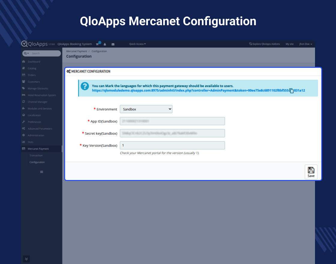 QloApps Mercanet Payment Gateway