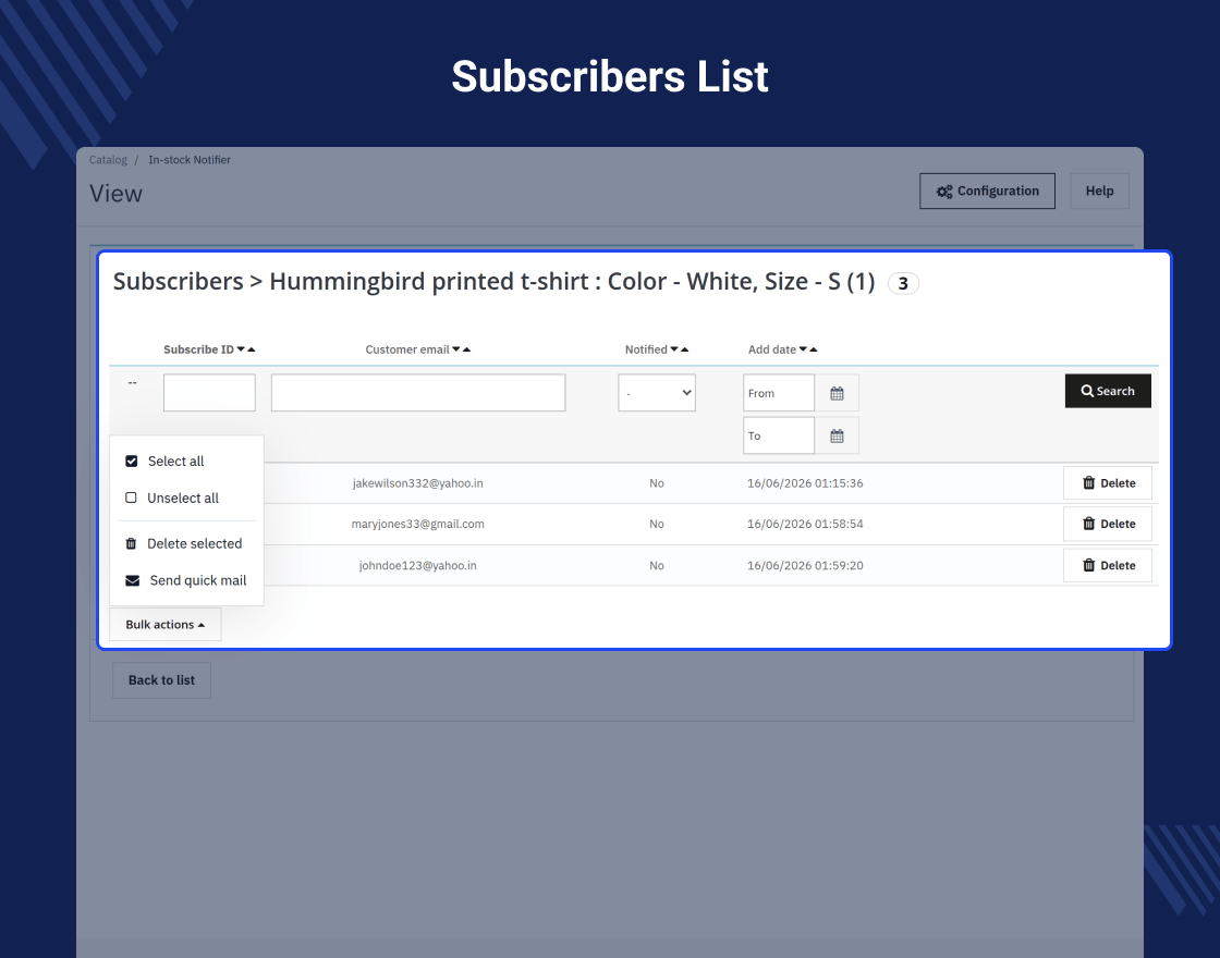 Prestashop Stock Alert | Instock Notifier