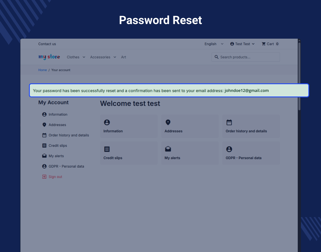 Prestashop Guest Login