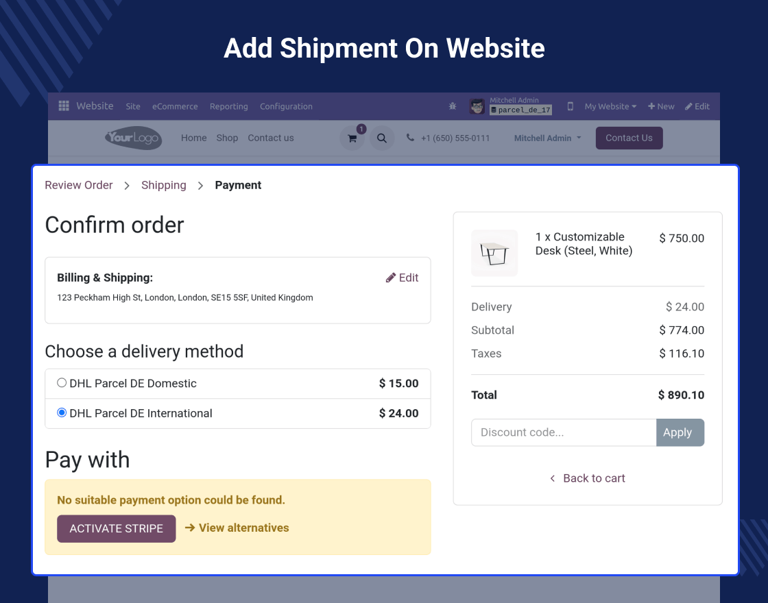 Odoo DHL Parcel DE Shipping/Returns