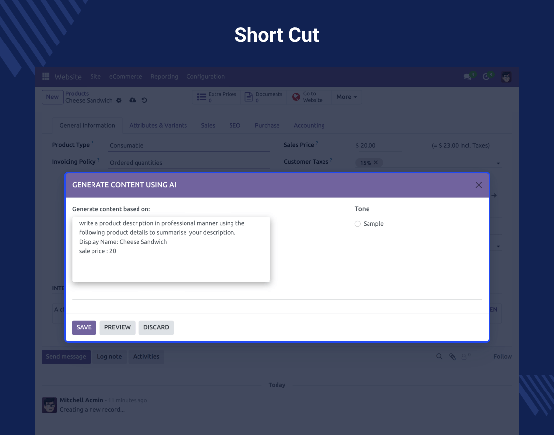 Odoo AI Engine (LLM)