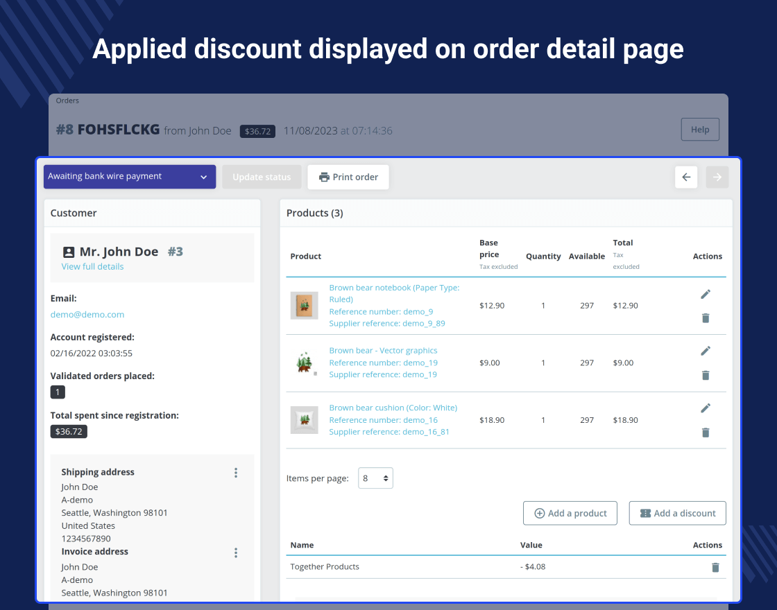 PrestaShop Frequently Purchased Together
