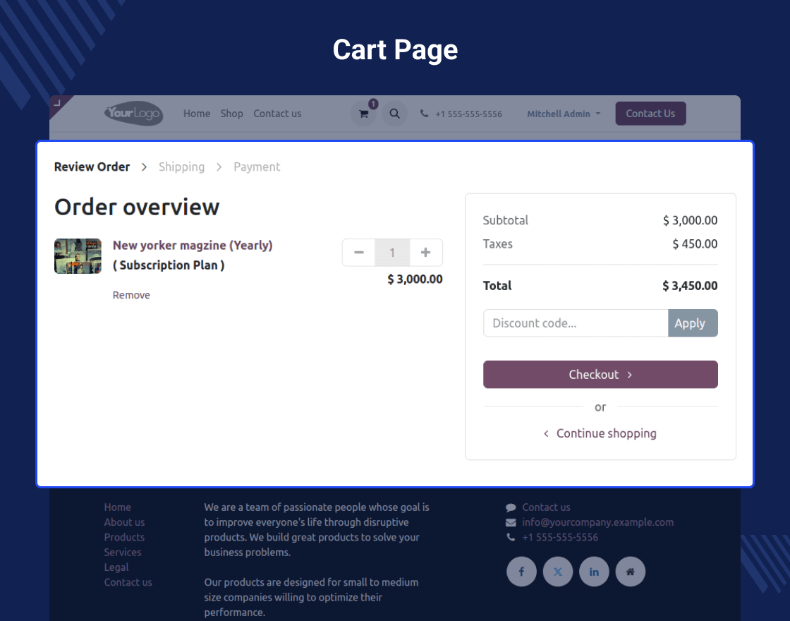 Odoo Payment Payrexx Recurring