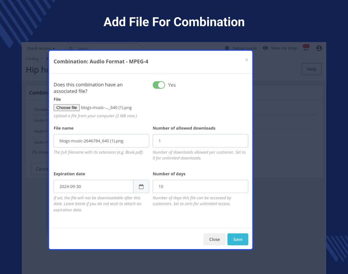 Prestashop Virtual Product Combination