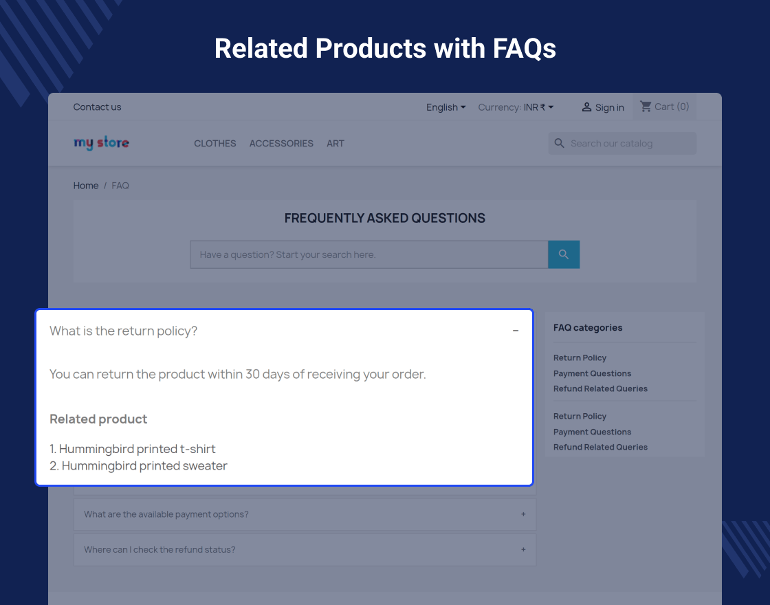 Prestashop Product FAQ 