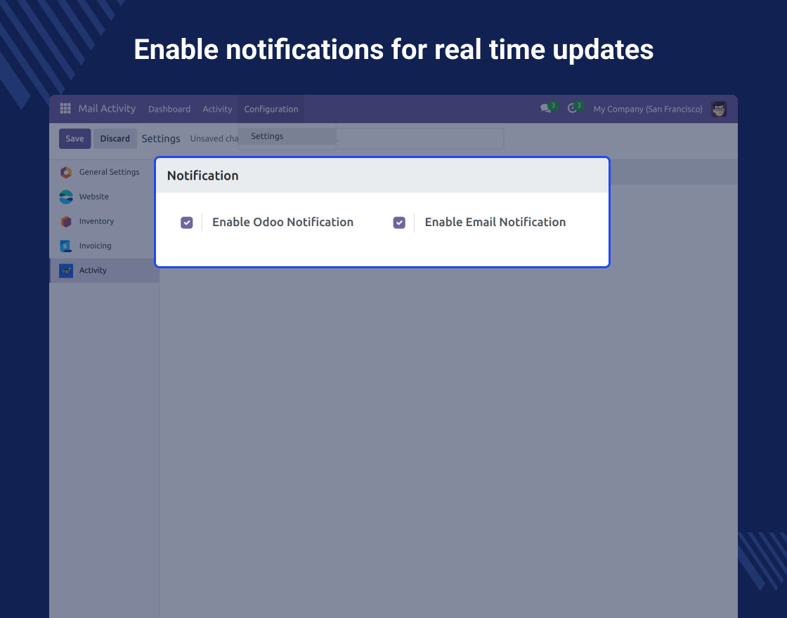 Odoo Advance Activity Management 