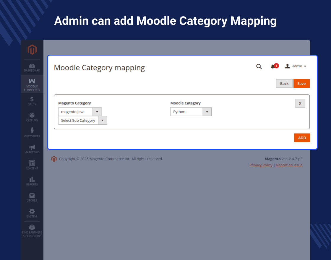 Moodle Connector for Magento 2
