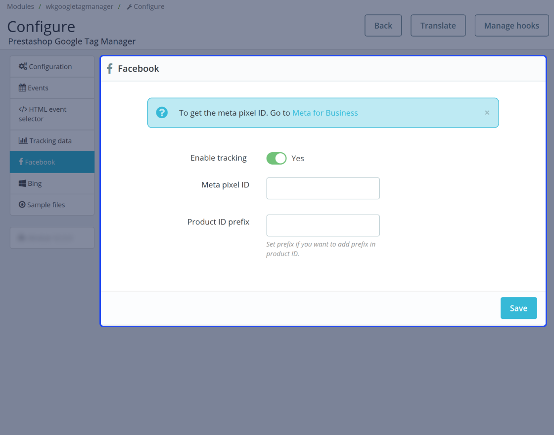 Prestashop Google Tag Manager