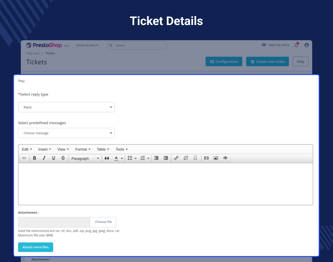 Prestashop Helpdesk