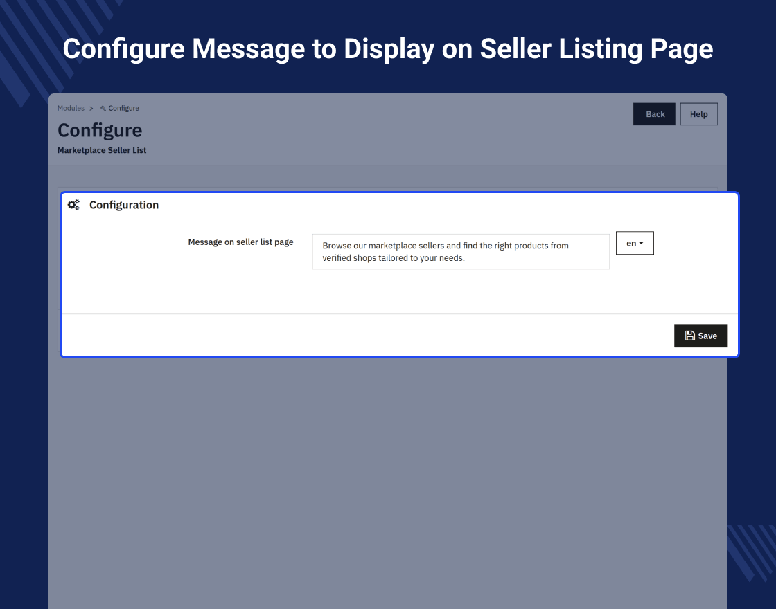 Prestashop Marketplace Seller List