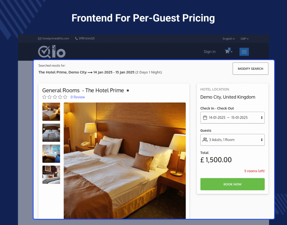 QloApps Occupancy Based Pricing