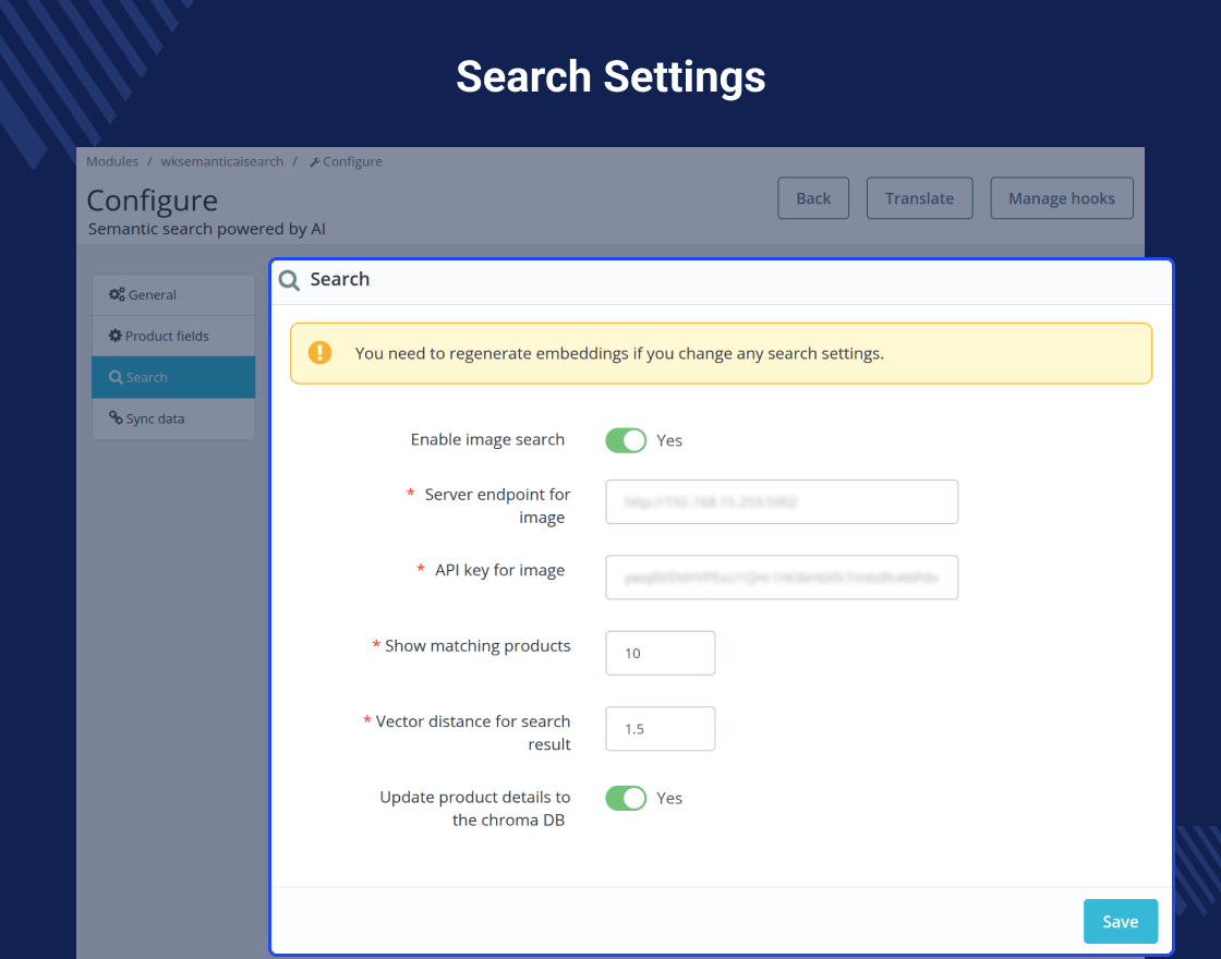 PrestaShop AI Image and Semantic Search