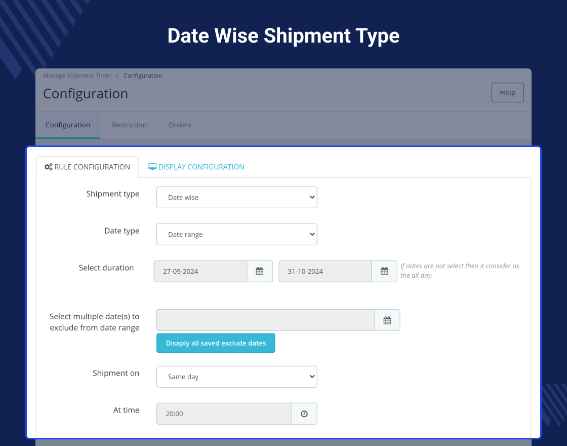 Prestashop Shipment Timer