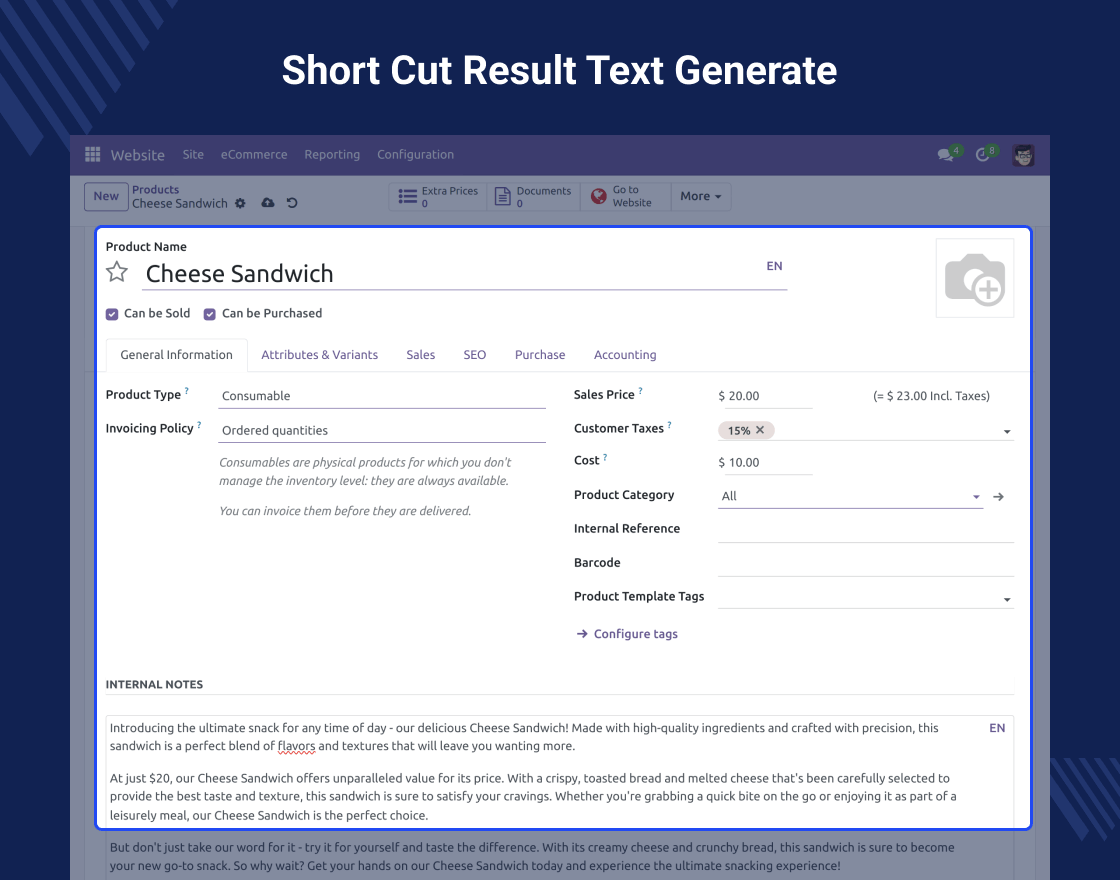 Odoo AI Engine (LLM)