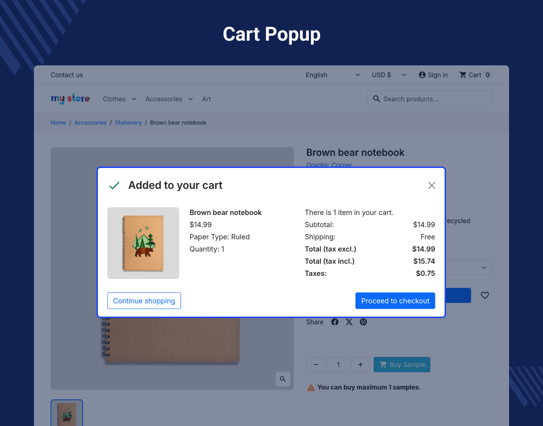 Prestashop Sample Product