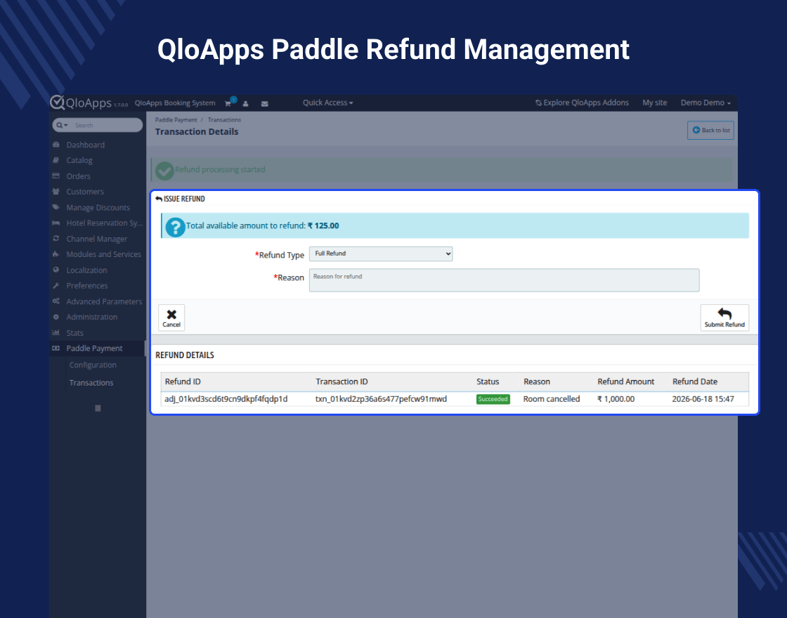 QloaApps Paddle Payment Gateway