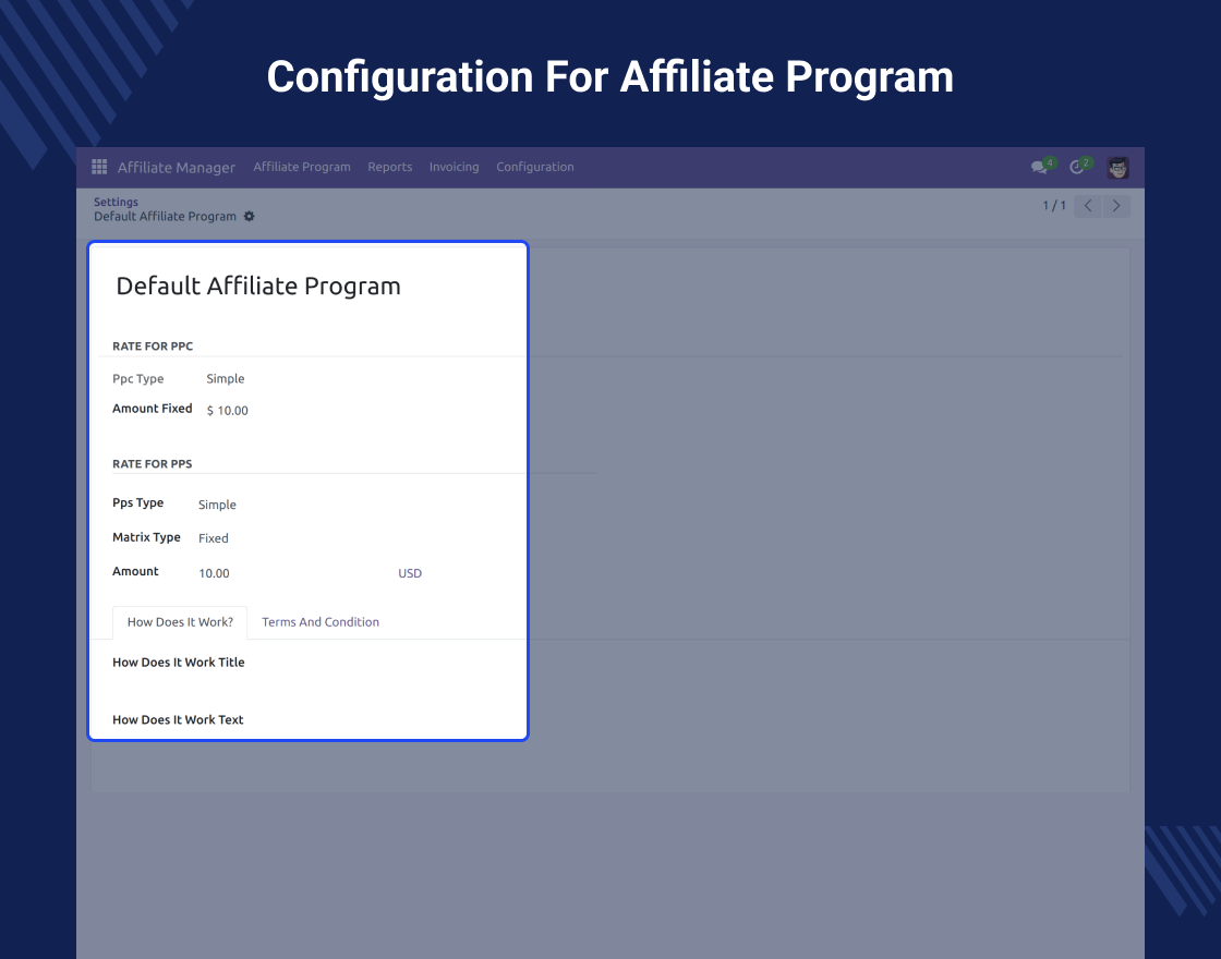 Odoo Affiliate Management