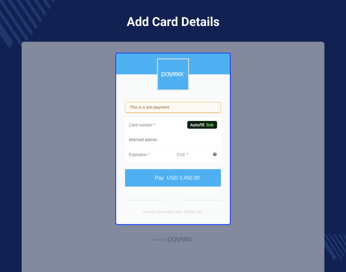 Odoo Payment Payrexx Recurring