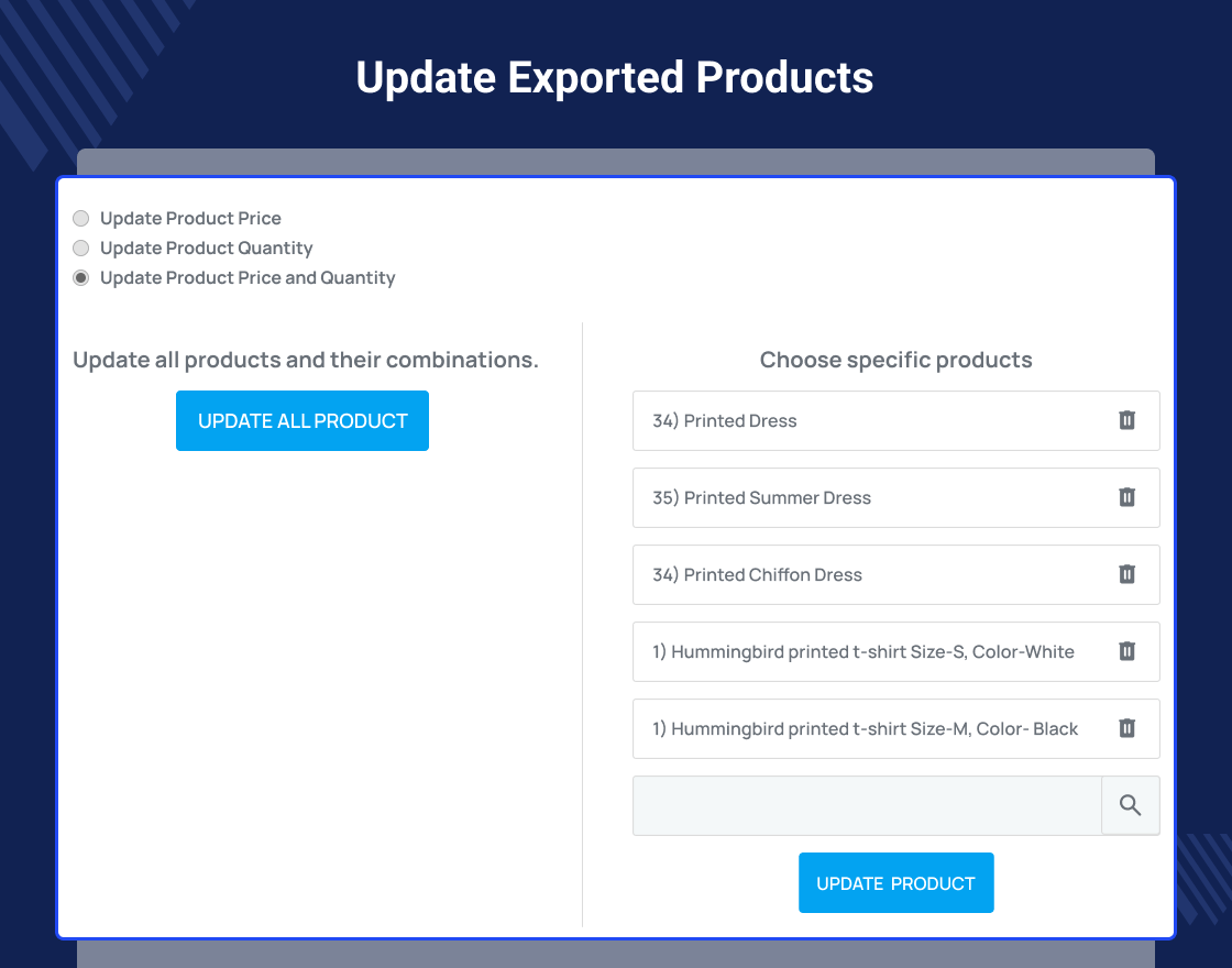 Prestashop Walmart Connector
