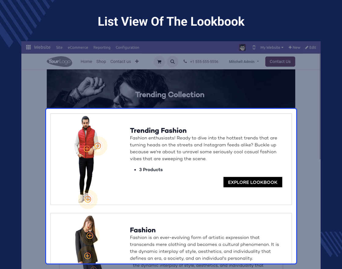 Odoo Website Shop the Look