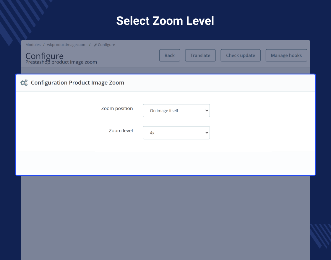 Prestashop Product Image Zoom
