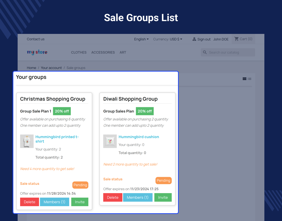 PrestaShop Group Buy