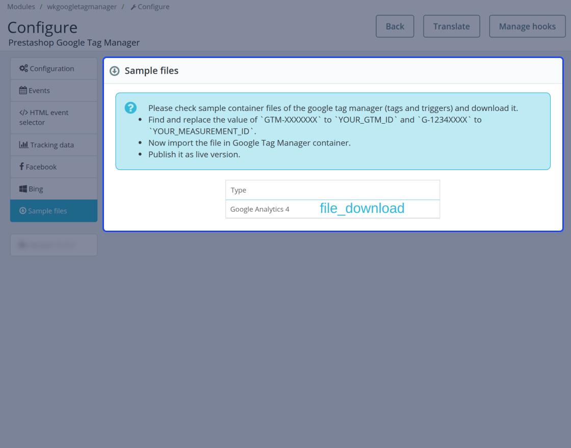 Prestashop Google Tag Manager