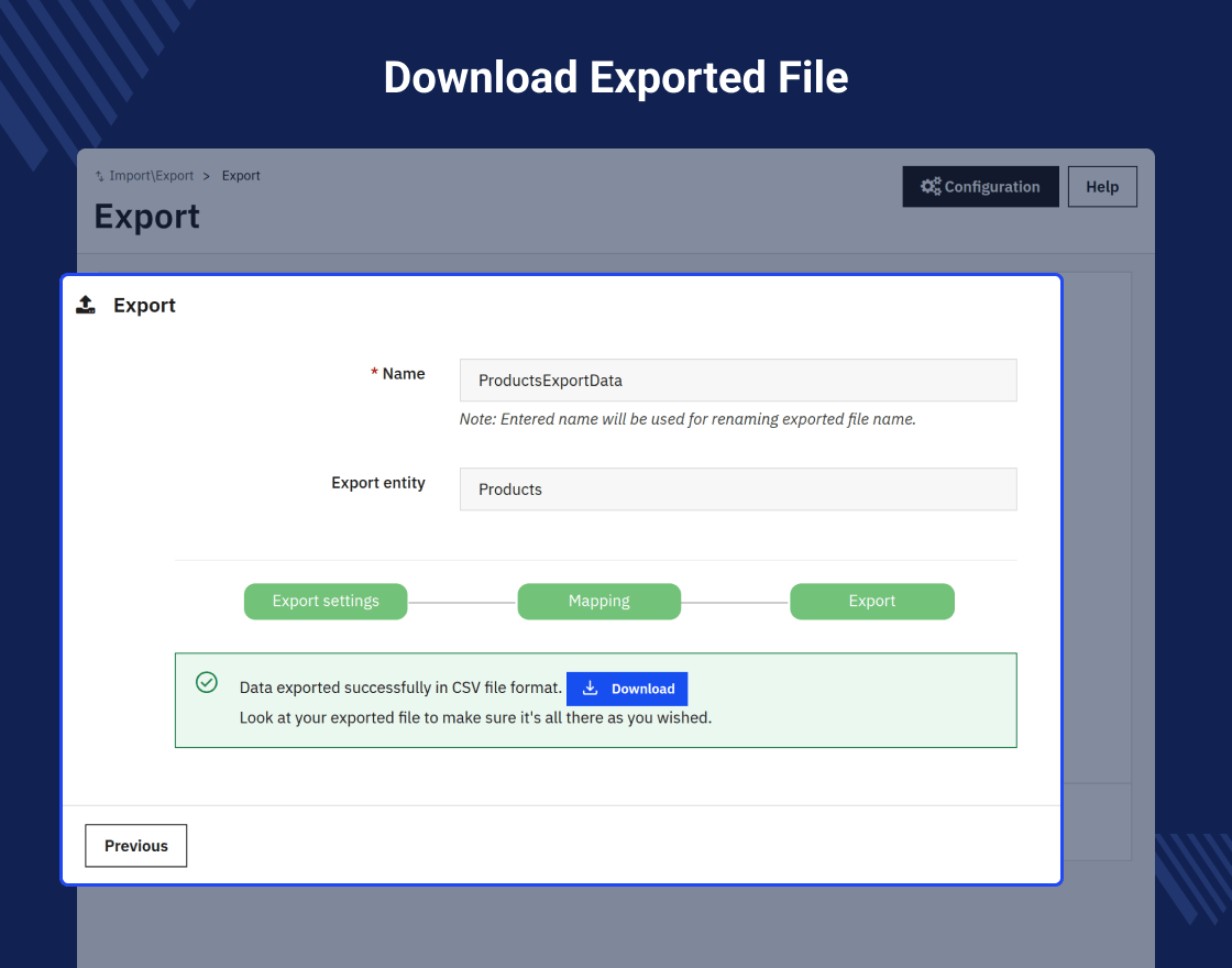 Prestashop Import Export