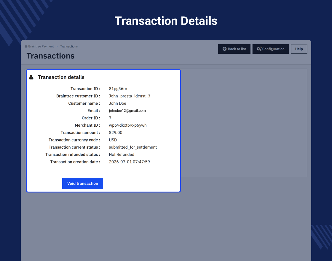Prestashop Braintree Payment Gateway