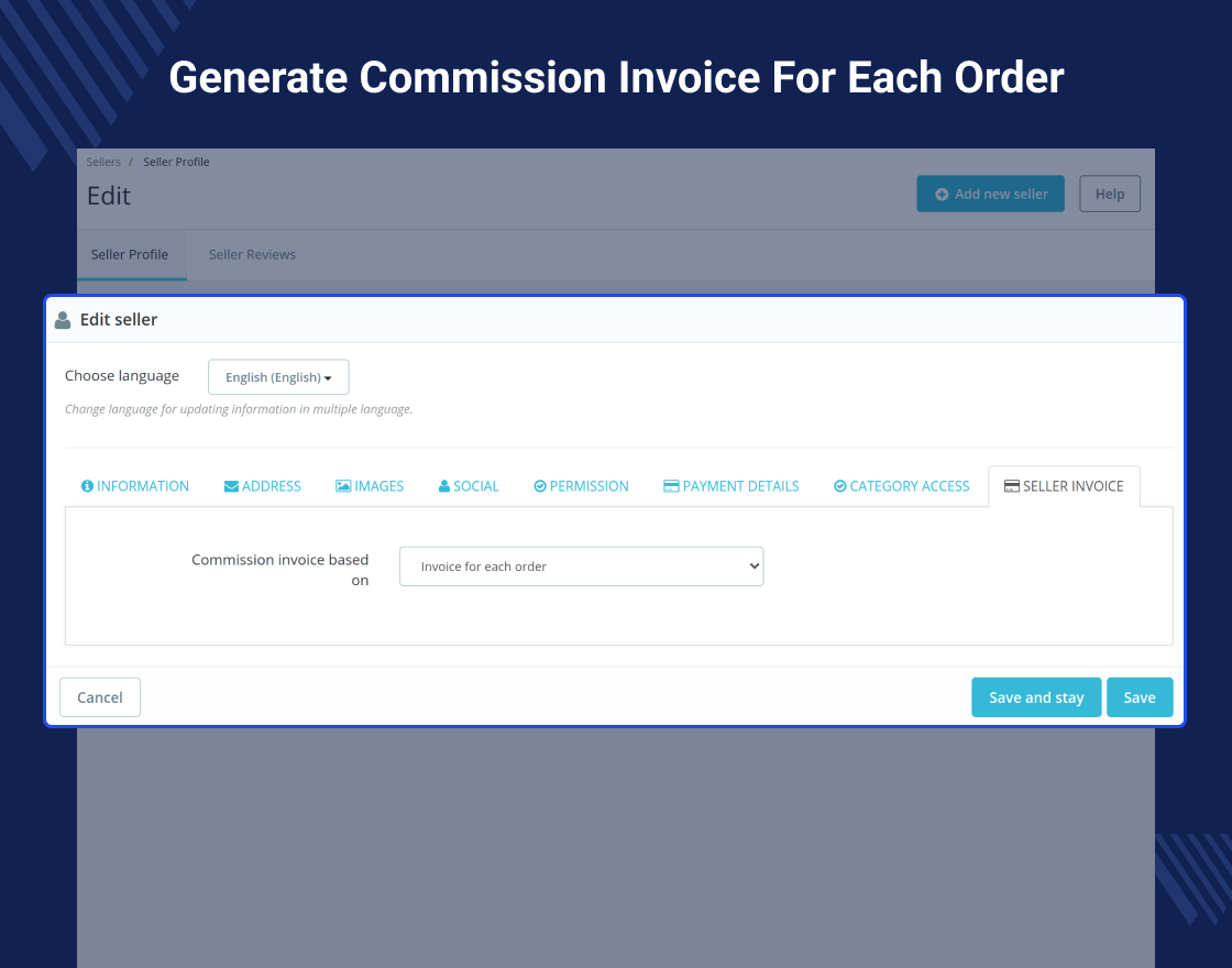 Prestashop Marketplace Seller Invoice