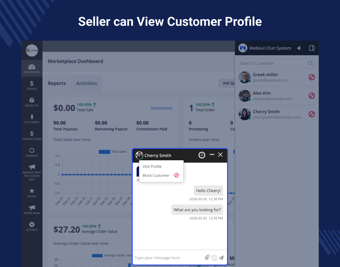 Magento 2 Marketplace Buyer Seller Chat