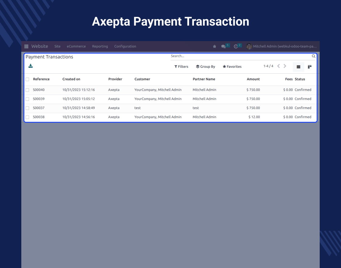 Odoo Website Axepta Payment Gateway