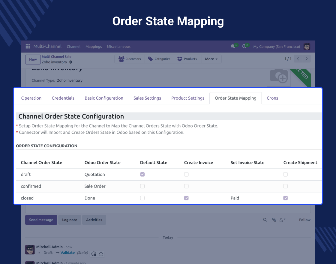 Odoo Zoho Inventory Connector