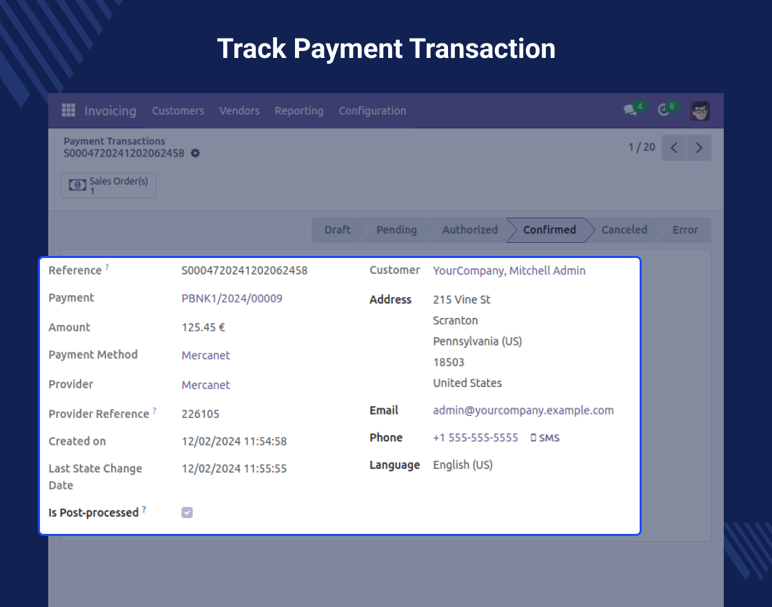 Odoo Mercanet Payment Acquirer