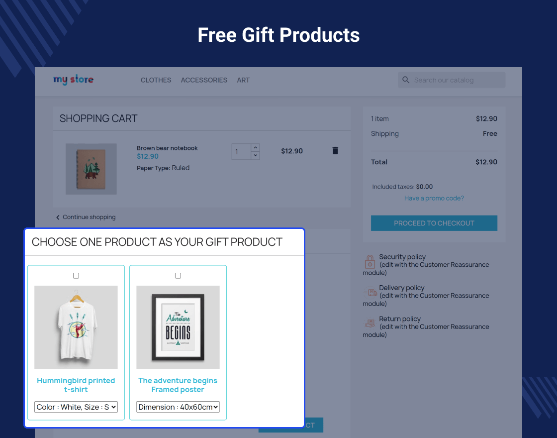 PrestaShop Free Gift Products